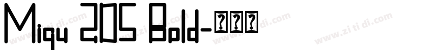 Migu 2DS Bold字体转换